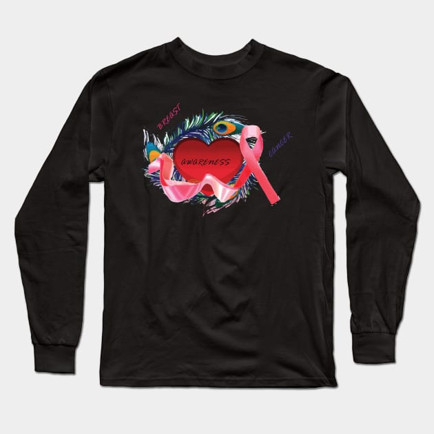 Breast Cancer Awareness Long Sleeve T-Shirt by busines_night